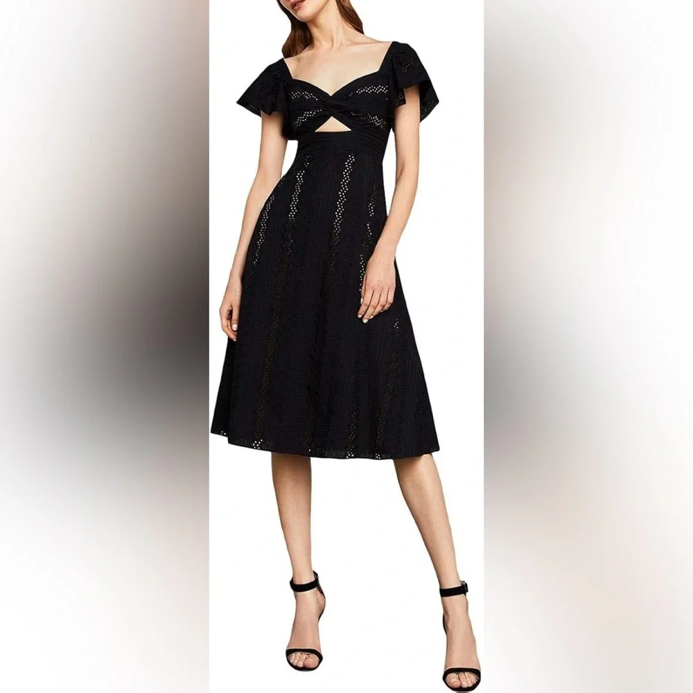 BCBGMAXAZRIA Eyelet Fit-and-Flare Midi Dress
✨ Like New – worn only once - Picture 5 of 13